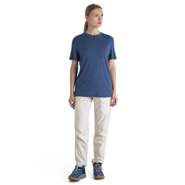 Icebreaker Merino 150 Tech Lite Iii Relaxed T-shirt Med Korte ærmer Blå M Kvinde