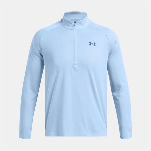 Under Armour Tech Textured Halv Lynlås Langærmet T-shirt  S Mand