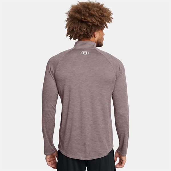 Under Armour Tech Textured Halv Lynlås Langærmet T-shirt  XL Mand