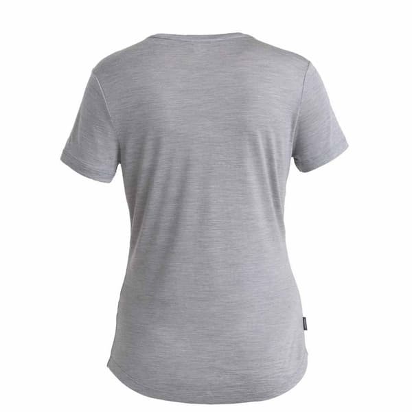 Icebreaker Merino 125 Cool-lite Sphere Iii T-shirt Med Korte ærmer Grå M Kvinde