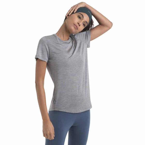 Icebreaker Merino 125 Cool-lite Sphere Iii T-shirt Med Korte ærmer Grå M Kvinde