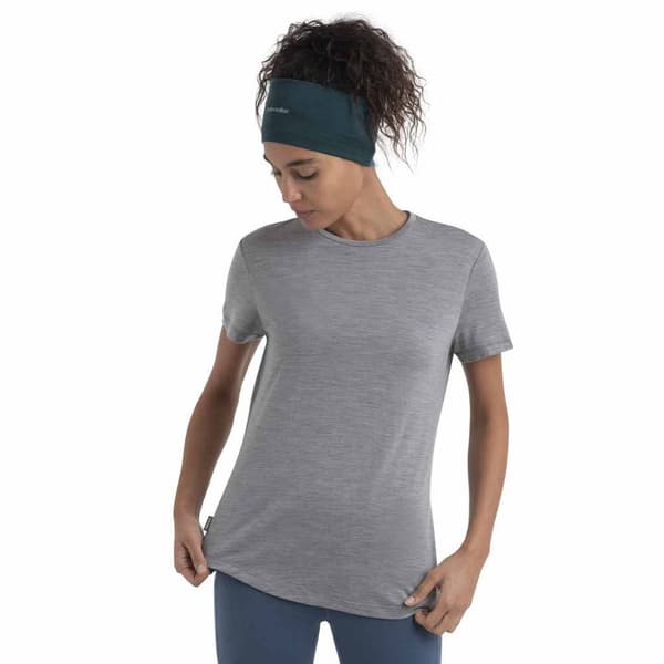 Icebreaker Merino 125 Cool-lite Sphere Iii T-shirt Med Korte ærmer Grå M Kvinde