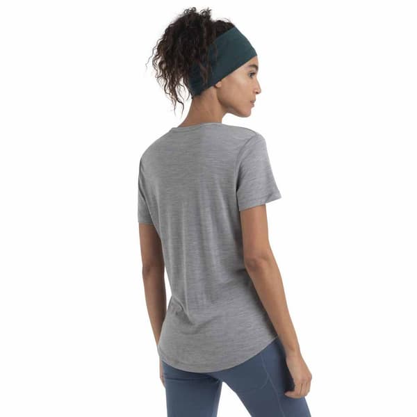 Icebreaker Merino 125 Cool-lite Sphere Iii T-shirt Med Korte ærmer Grå M Kvinde