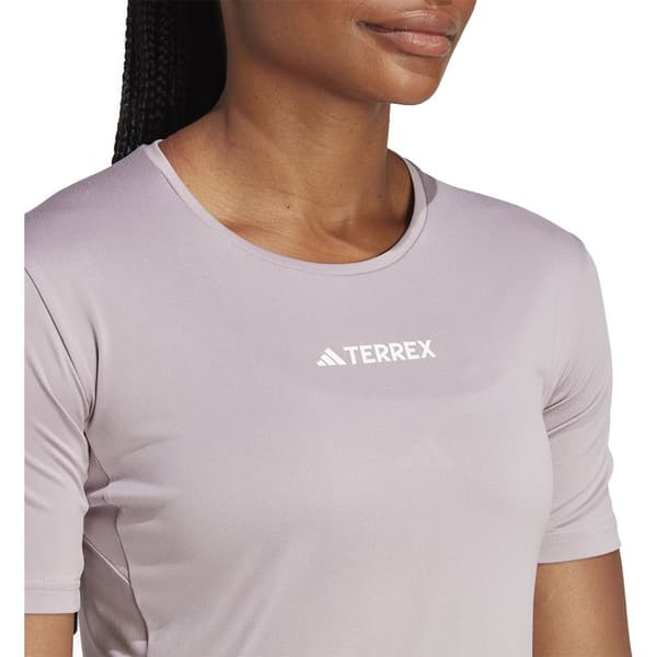 Adidas Terrex Multi T-shirt Med Korta ärmar Lila S Kvinna