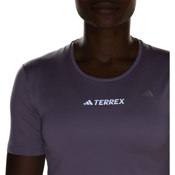 Adidas Terrex Multi T-shirt Med Korta ärmar Lila S Kvinna