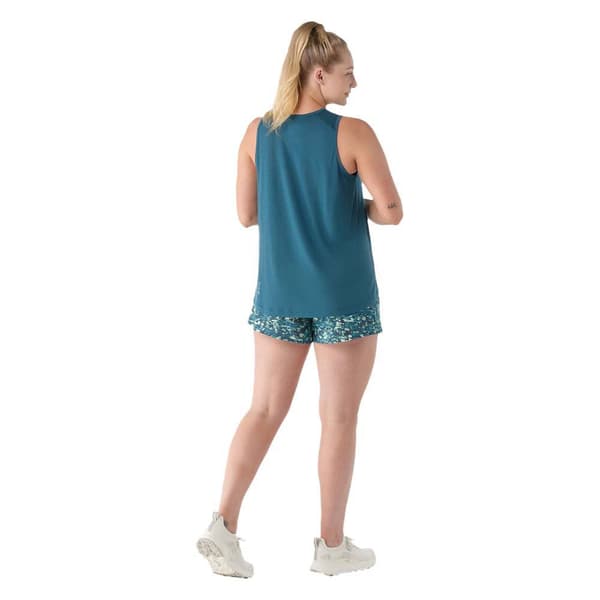 Smartwool Active Ultralite High Neck Hihaton T-paita Sininen XL Nainen