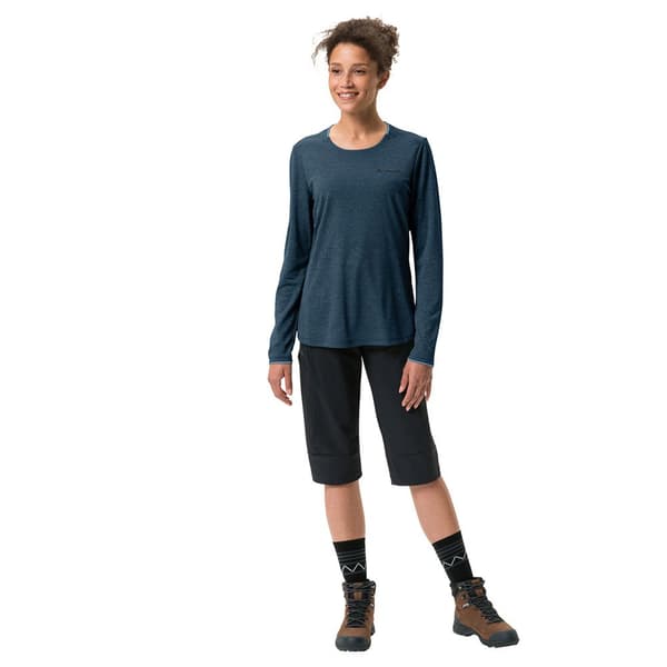 Vaude Essential T-shirt Med Lange ærmer Blå 46 Kvinde