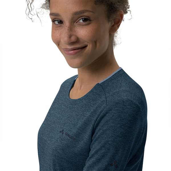 Vaude Essential T-shirt Med Lange ærmer Blå 46 Kvinde