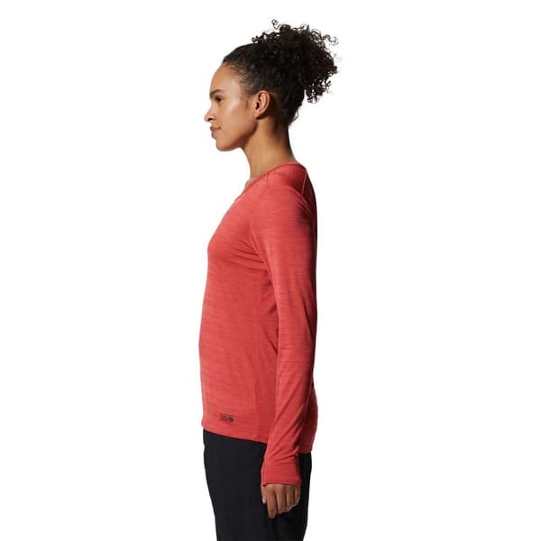 Mountain Hardwear Mighty Stripe™ T-shirt Med Lange ærmer Orange M Kvinde