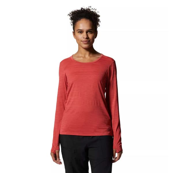 Mountain Hardwear Mighty Stripe™ T-shirt Med Lange ærmer Orange M Kvinde