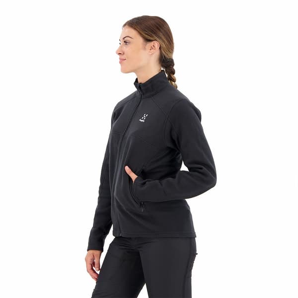 Haglofs Buteo Mid Sweatshirt Med Dragkedja Svart XL Kvinna