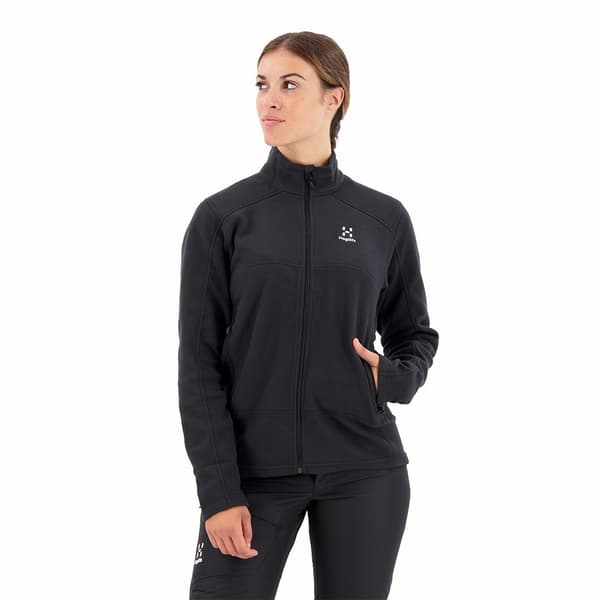 Haglofs Buteo Mid Sweatshirt Med Dragkedja Svart XL Kvinna