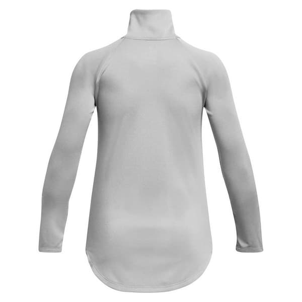 Under Armour Tech Graphic Halv Lynlås Langærmet T-shirt Grå 14-16 Years Dreng