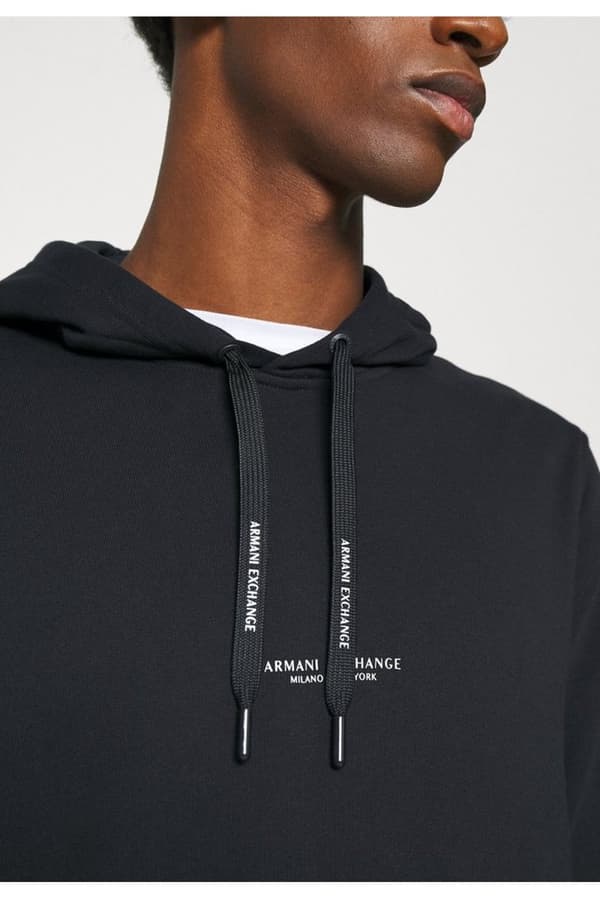 Armani Exchange 8nzm94-zjkrz Tröja Med Huva Blå M Man