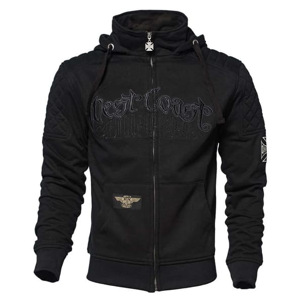 West Coast Choppers Choppers Por Vida Tröja Med Huva Svart 4XL Man