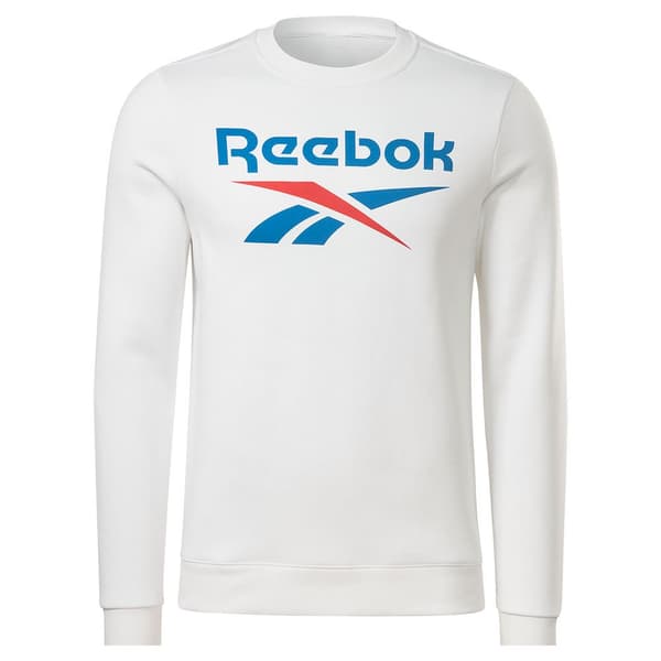 Reebok Ri Flc Big Logo Crew Tröja Vit S Man