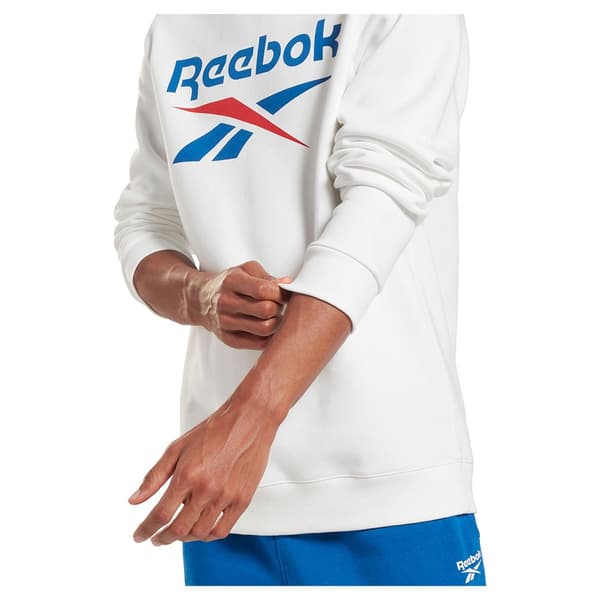 Reebok Ri Flc Big Logo Crew Tröja Vit S Man