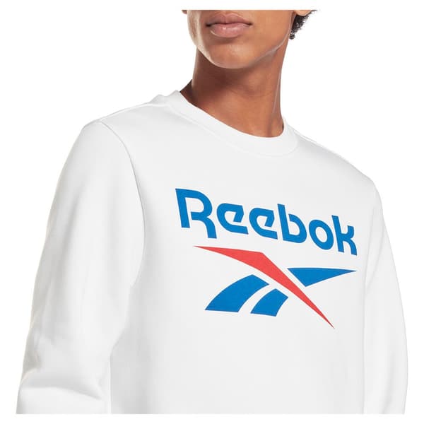 Reebok Ri Flc Big Logo Crew Tröja Vit S Man