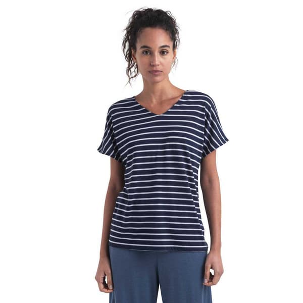 Icebreaker Merino Drayden Reversible T-shirt Med Korte ærmer Flerfarvet S Kvinde