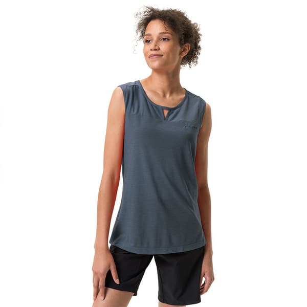 Vaude Skomer Hiking ärmlös T-shirt Blå 34 Kvinna