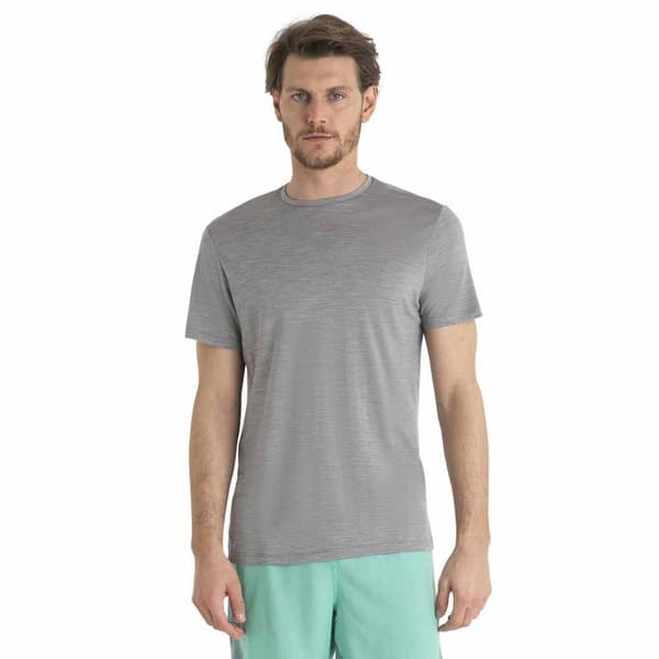 Icebreaker Merino 125 Cool-lite Sphere Iii T-shirt Med Korte ærmer Grå S Mand