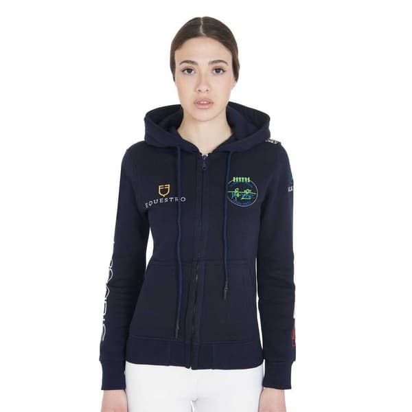 Equestro Multilogo Kokovetoketjullinen Collegepaita L