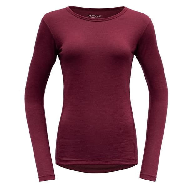 Devold Of Norway Breeze Merino 150 T-shirt Med Lange ærmer Lilla L Kvinde