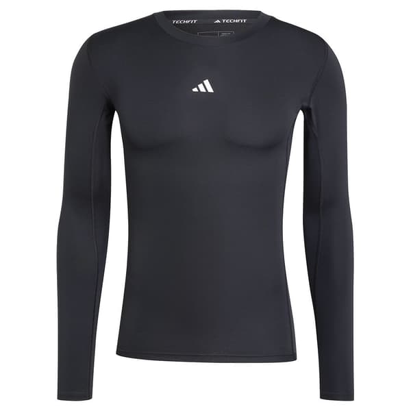 Adidas Techfit Compression T-shirt Med Lång ärm Svart XS / Regular Man
