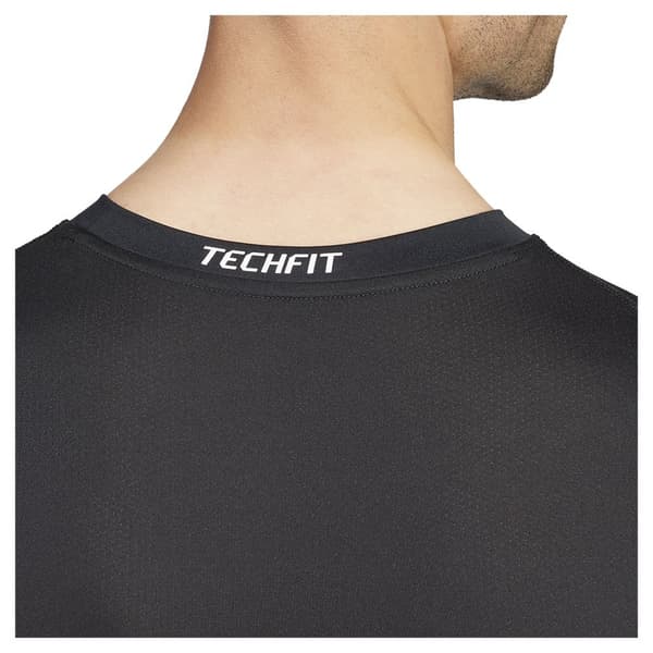 Adidas Techfit Compression T-shirt Med Lång ärm Svart XS / Regular Man