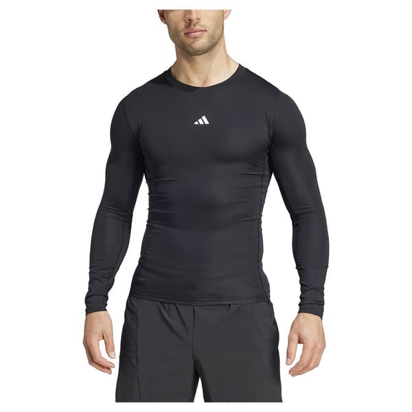 Adidas Techfit Compression T-shirt Med Lång ärm Svart XS / Regular Man