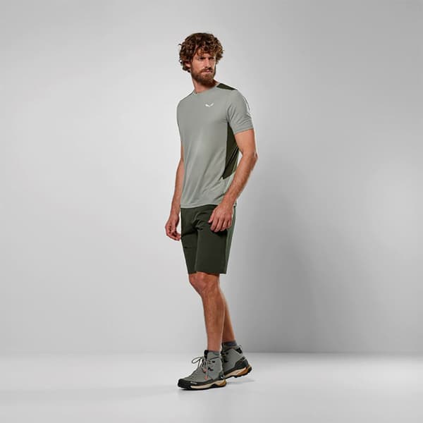 Salewa Puez Hyb Dry T-shirt Med Korte ærmer Grå 2XL Mand