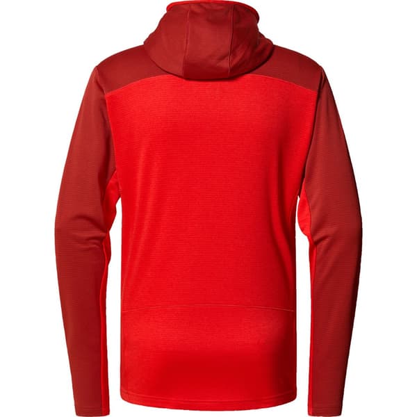 Haglofs Roc Flash Mid Sweatshirt Med Dragkedja Röd L Man