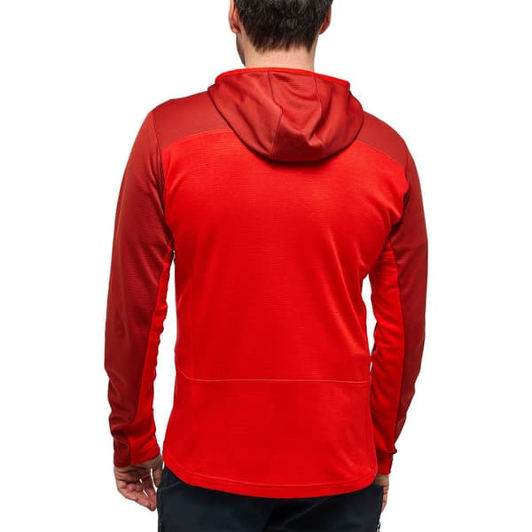 Haglofs Roc Flash Mid Sweatshirt Med Dragkedja Röd L Man