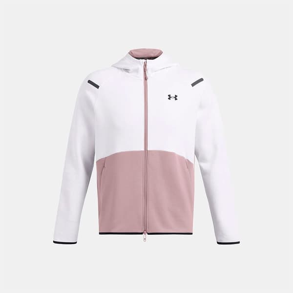 Under Armour Unstoppable Fleece Eu Sweatshirt Med Dragkedja Vit 2XL / Regular Man