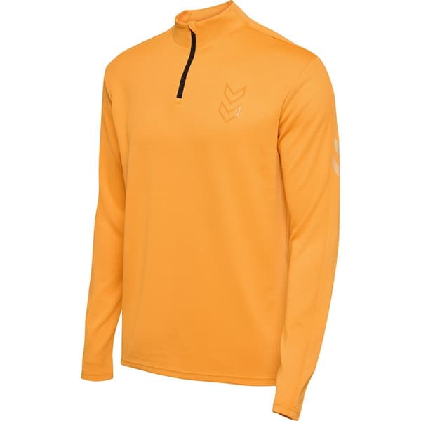 Hummel Active Pl Halv Dragkedja Långärmad T-shirt Orange L Man