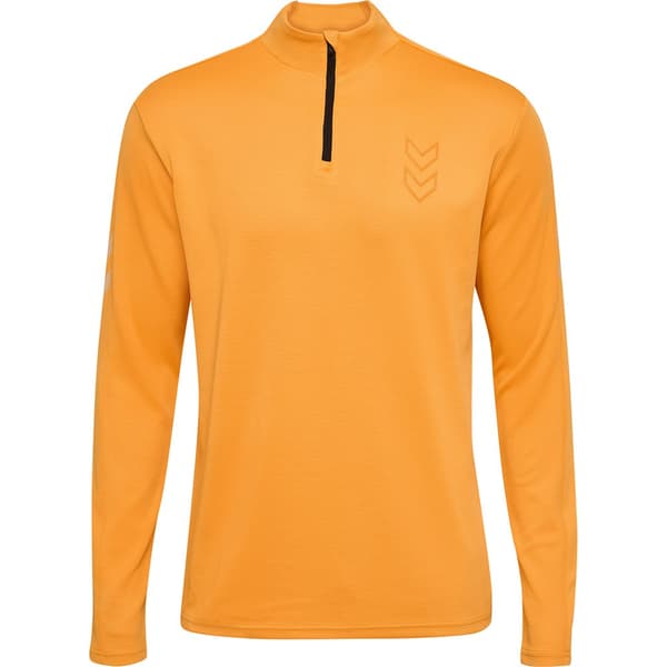 Hummel Active Pl Halv Dragkedja Långärmad T-shirt Orange L Man