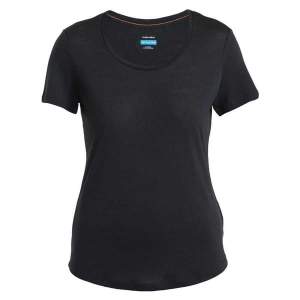 Icebreaker Merino 125 Cool-lite Sphere Iii Scoop Hihaton T-paita Musta M Nainen