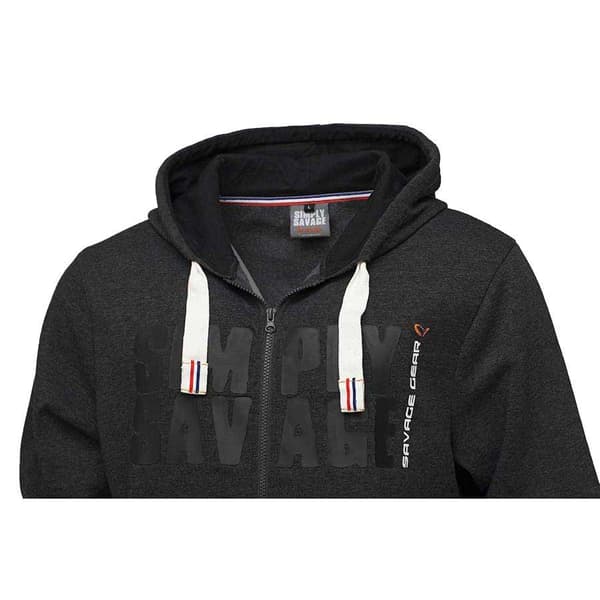 Savage Gear Simply Savage Raw Sweatshirt Med Dragkedja Svart S Man