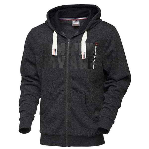 Savage Gear Simply Savage Raw Sweatshirt Med Dragkedja Svart S Man