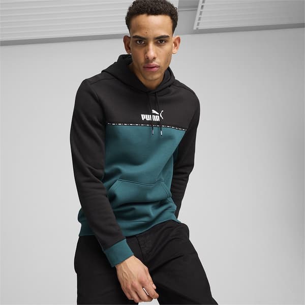 Puma Ess Block X Tape Huvtröja Blå,Svart S Man