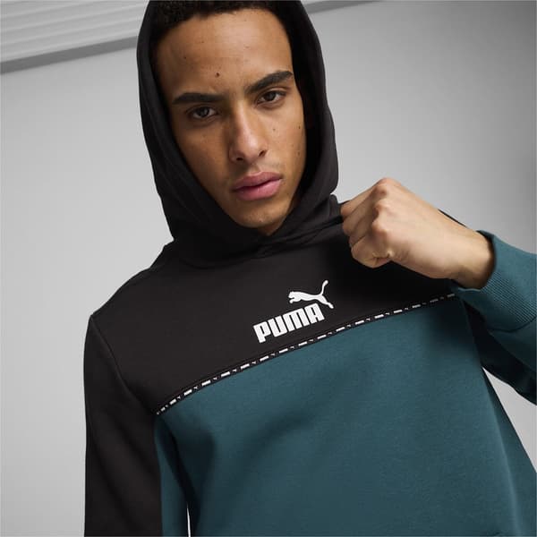 Puma Ess Block X Tape Huvtröja Blå,Svart S Man
