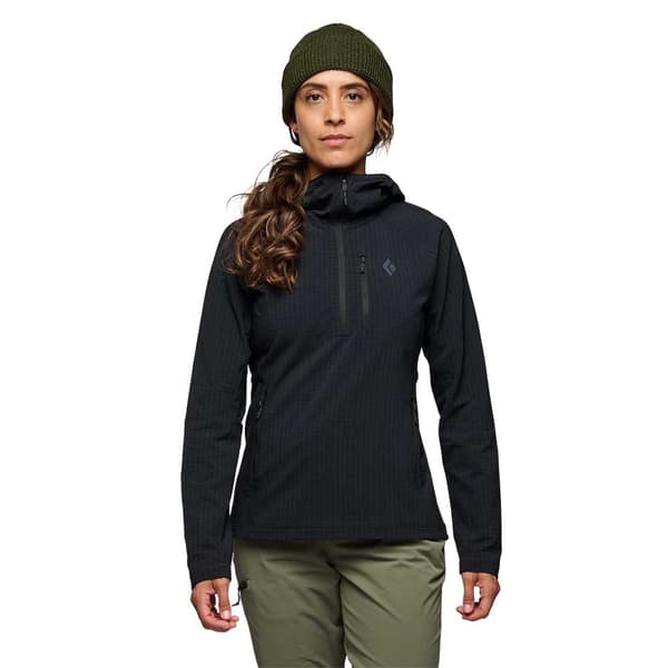 Black Diamond Coefficient Storm Kokovetoketjullinen Collegepaita Musta M Nainen