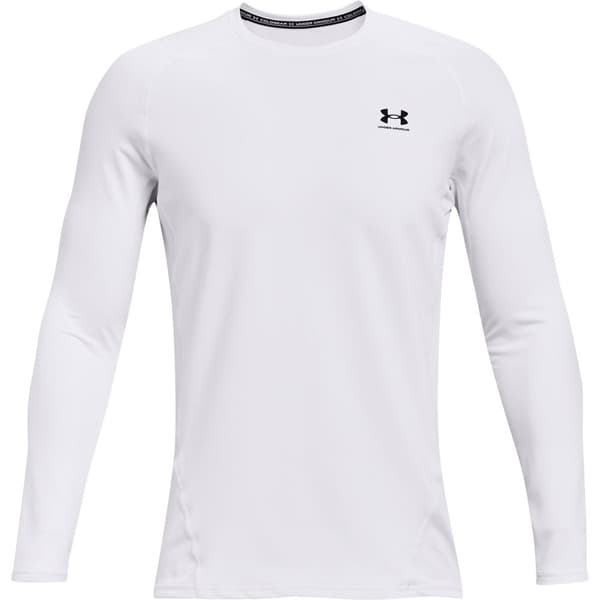 Under Armour Coldgear Armour Fitted Crew T-shirt Med Lång ärm Vit XS / Regular Man