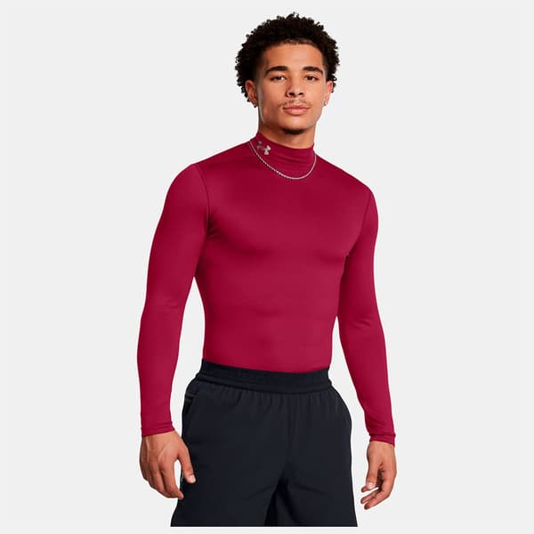 Under Armour Coldgear Elite Mock T-shirt Med Lange ærmer  S Mand