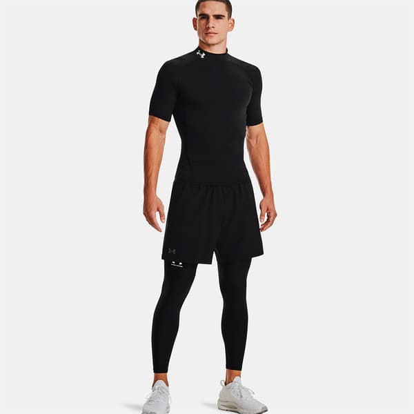 Under Armour Heatgear Armour Comp Mock Lyhythihainen T-paita Musta 2XL / Regular Mies
