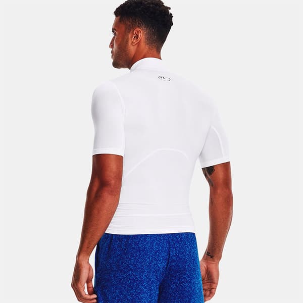 Under Armour Heatgear Armour Comp Mock T-shirt Med Korte ærmer Hvid 2XL / Regular Mand