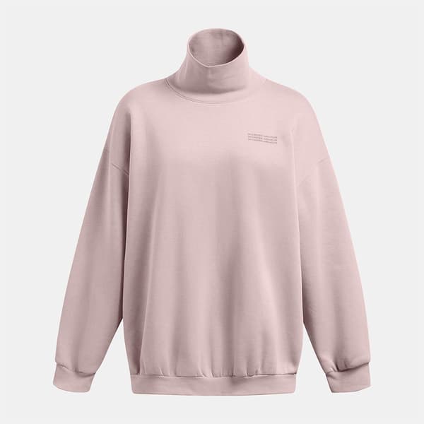 Under Armour Icon Fleece Oversized Mock Crew Collegepaita  S Nainen