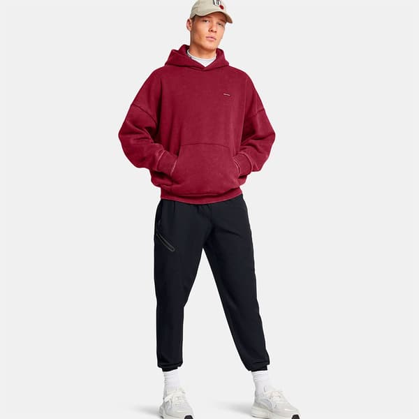 Under Armour Icon Heavyweight Fleece Wash Oversized Hættetrøje M / Regular Mand