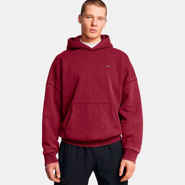 Under Armour Icon Heavyweight Fleece Wash Oversized Hættetrøje  M / Regular Mand