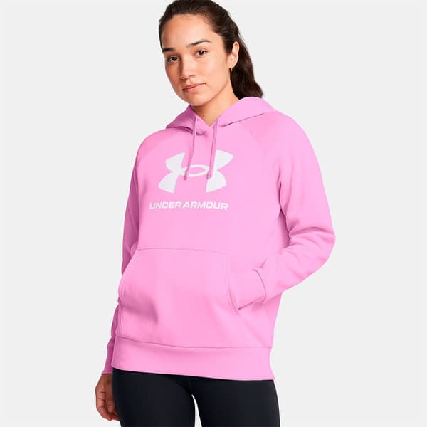 Under Armour Rival Fleece Big Logo Huvtröja 2XL Kvinna